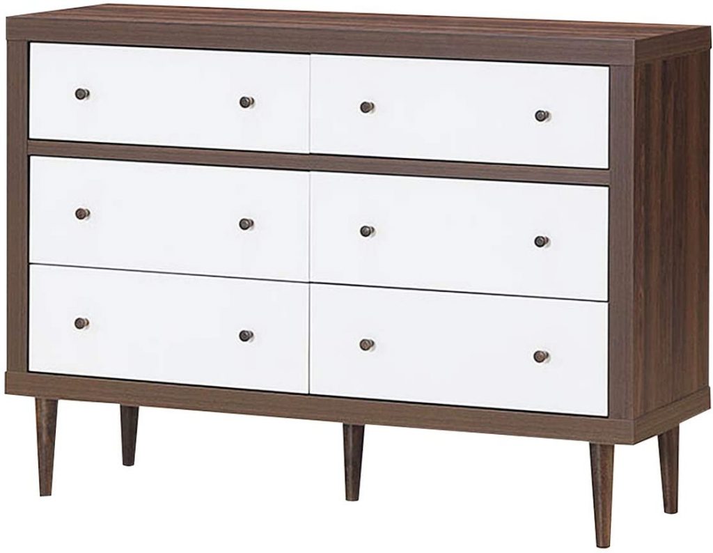 Giantex Drawer Dresser Wooden Chest With Drawers