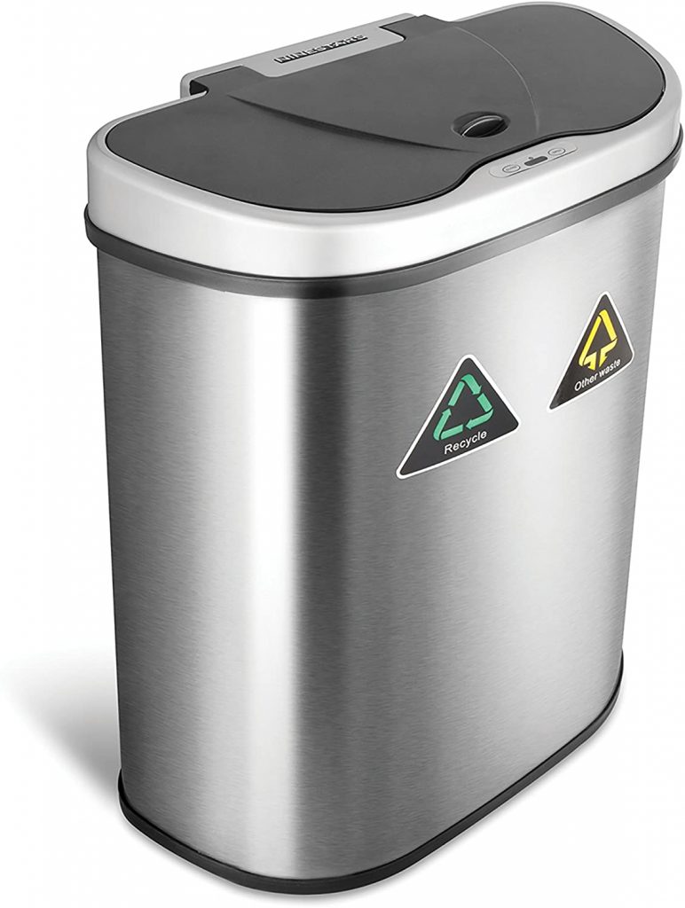 Ninestars Automatic Touchless Infrared Motion Trash Can