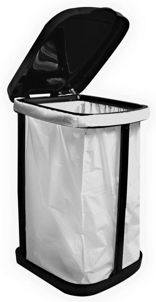 ClearStream TrashMax, folding X frame recycler wire trash containers, event  trash bag frames, Collapsable bag holder bins