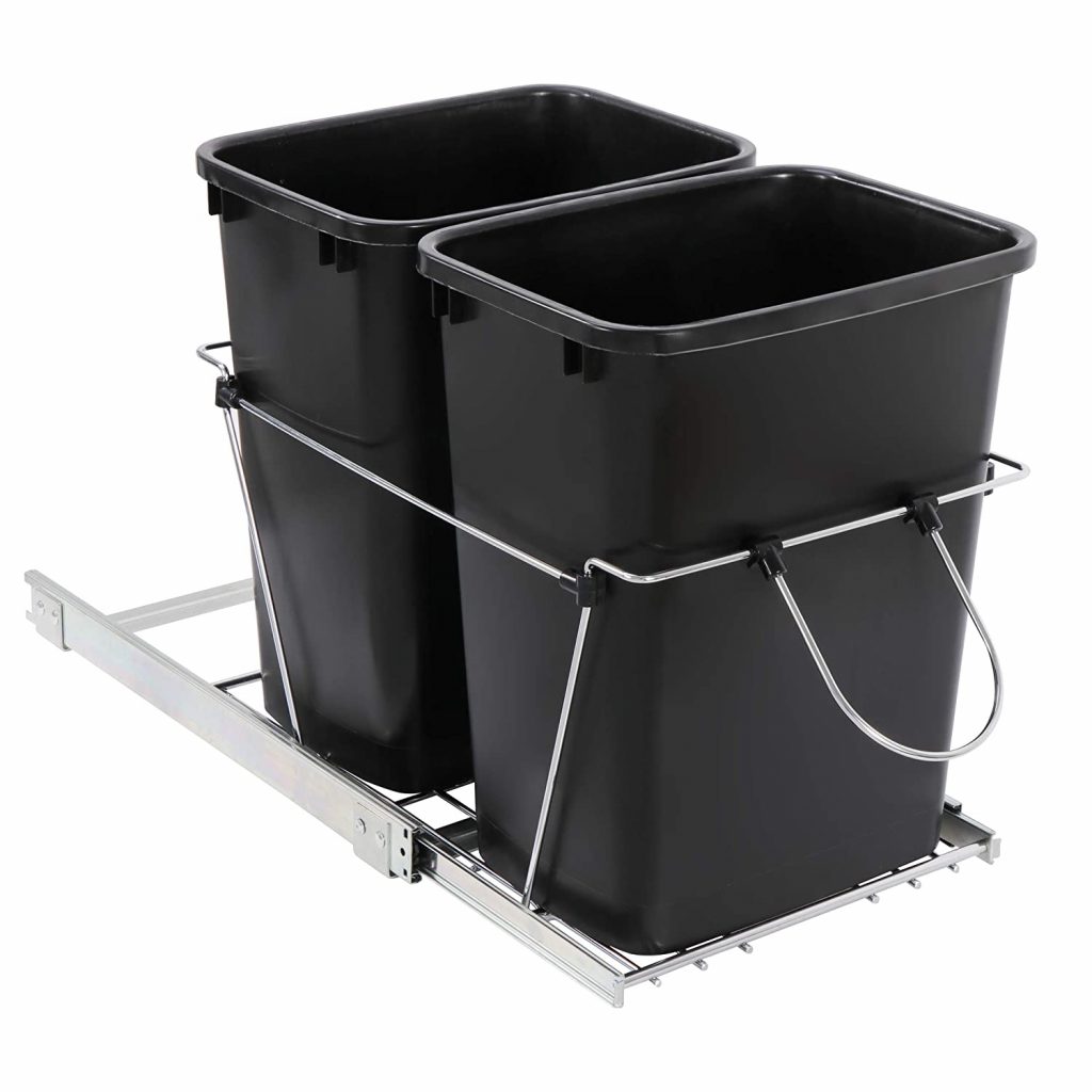Super Deal Double Pull Out Trash Can 35 Quart