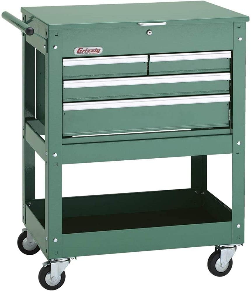  Grizzly Industrial H7728 - Rolling Tool Cart w/ 4 Drawer Tool Chest