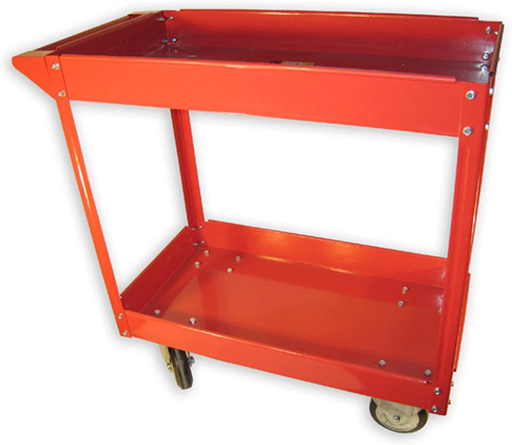  Olympia Tools 600-pound 2 Shelf Steel Cart 