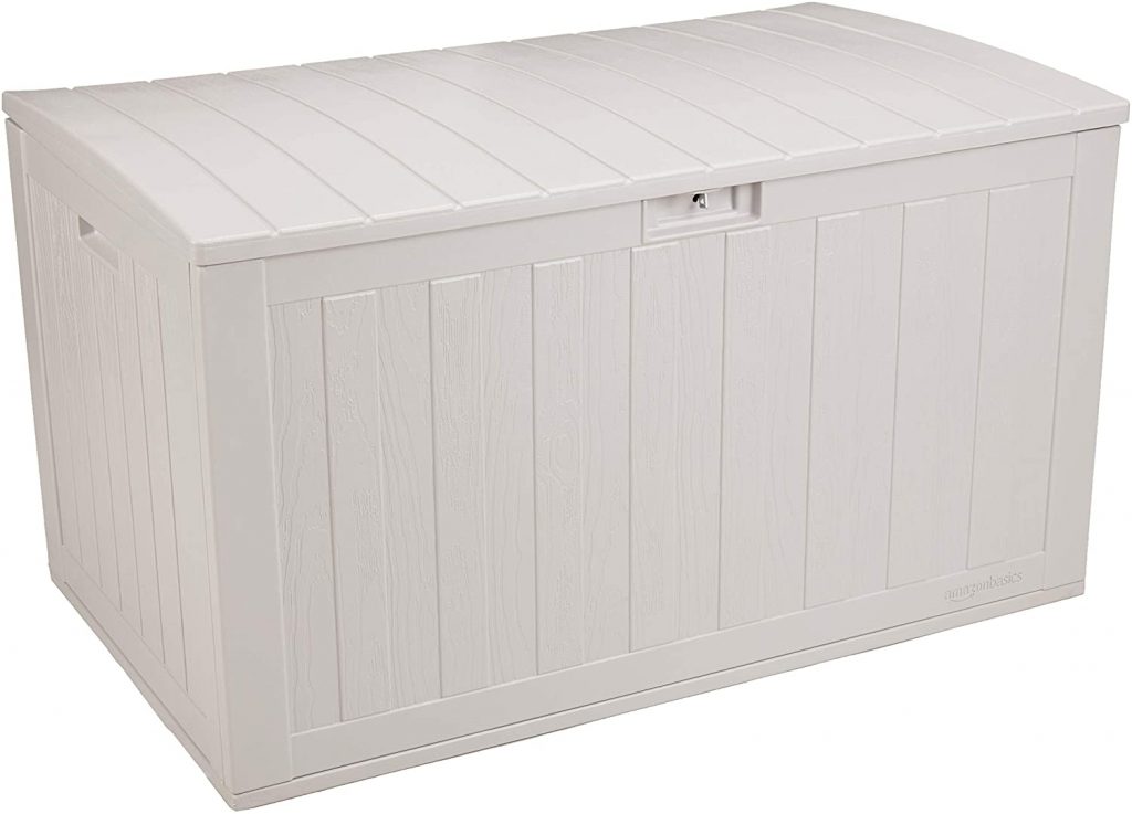  AmazonBasics 134-Gallon Resin Deck Storage Box