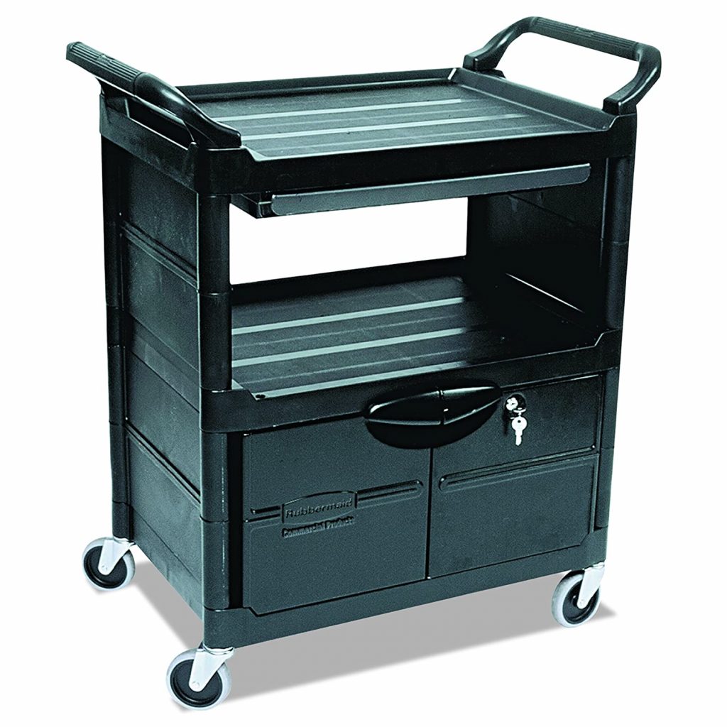 Large-Capacity Storage cart with Handles Size: 75 53 90cm Universal Wheel Multi-Function Tool cart Household Service cart-Load Capacity 100 Kg Oceanindw Double-Layer ABS Plastic Small cart 