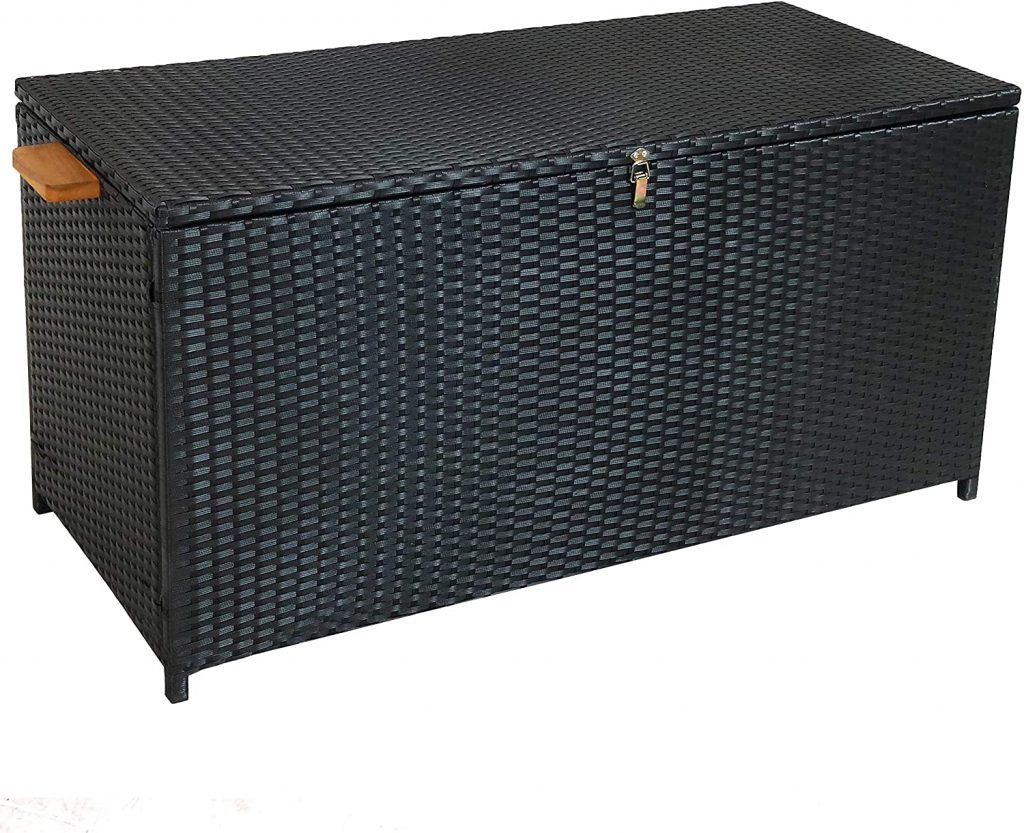  Sunnydaze 75-Gallon Deck Box with Handles