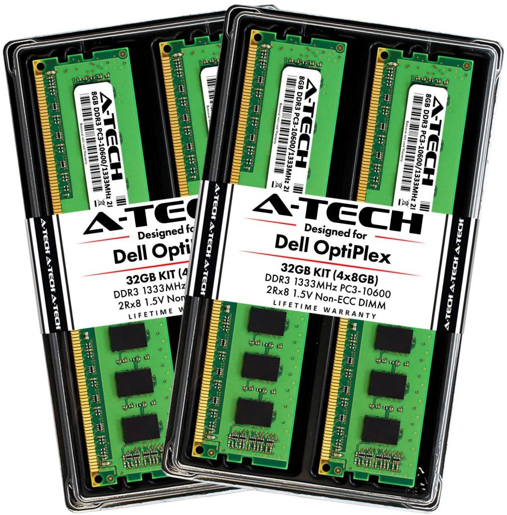 2X 8GB A-Tech 16GB Kit DDR3L 1600MHz PC3L-12800 2Rx8 1.35V CL11 Non ECC Unbuffered Dual Rank Low Voltage 240-pin DIMM Desktop Computer Memory Ram Upgrade DDR3 