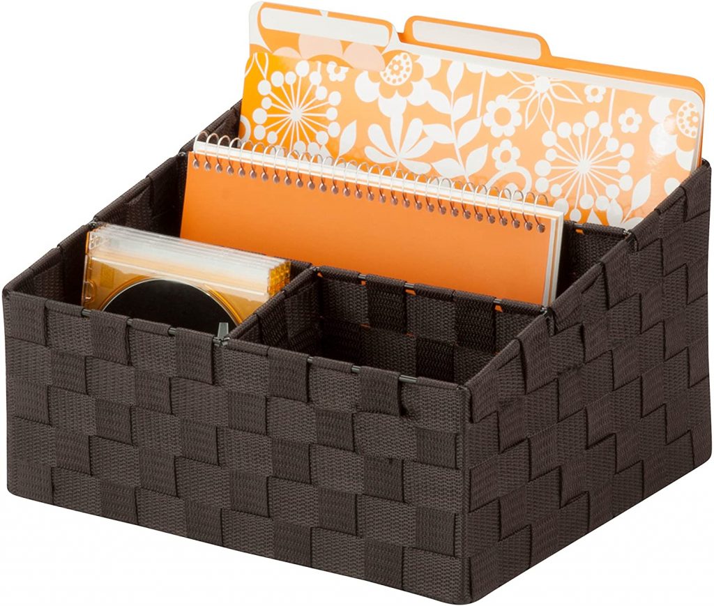 Honey-Can-Do OFC-03611 Woven Mail and File Desk Organizer