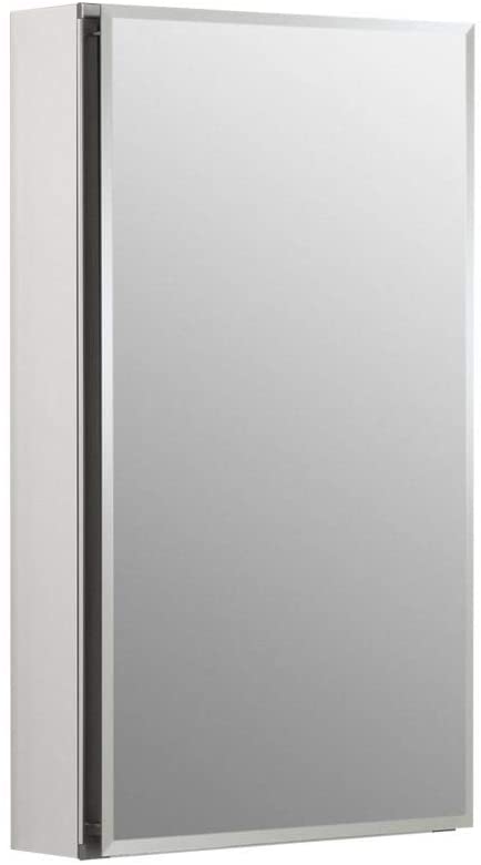 Kohler K-CB-CLC1526FS Frameless 15 Inch X 26 Inch Aluminum Bathroom Medicine Cabinet