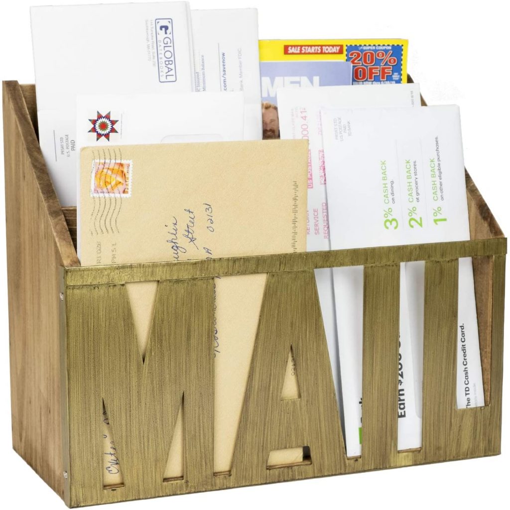 Wooden Mail Organizer