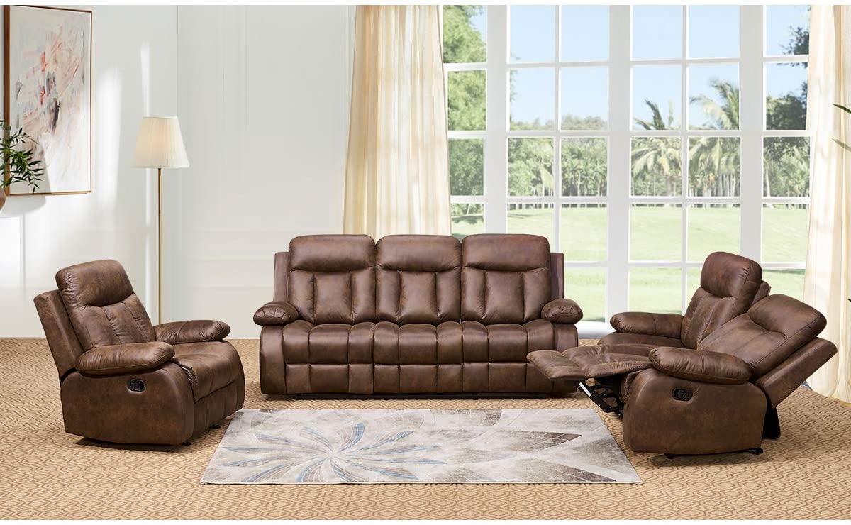 Betsy Furniture 3-PC Recliner Living Room Set