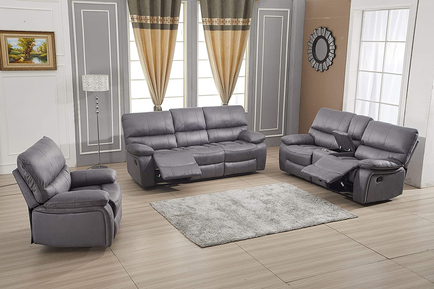 Betsy Furniture Reclining Loveseat Sofa Set