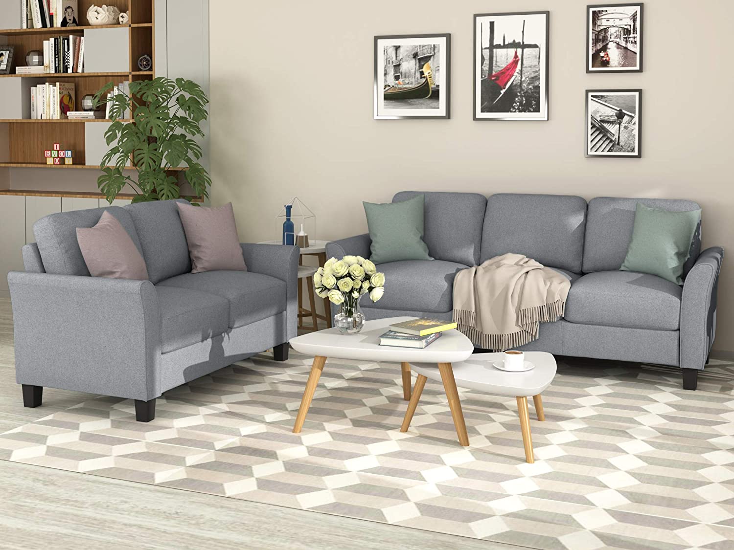 Harper & Bright Designs Living Room Furniture Set