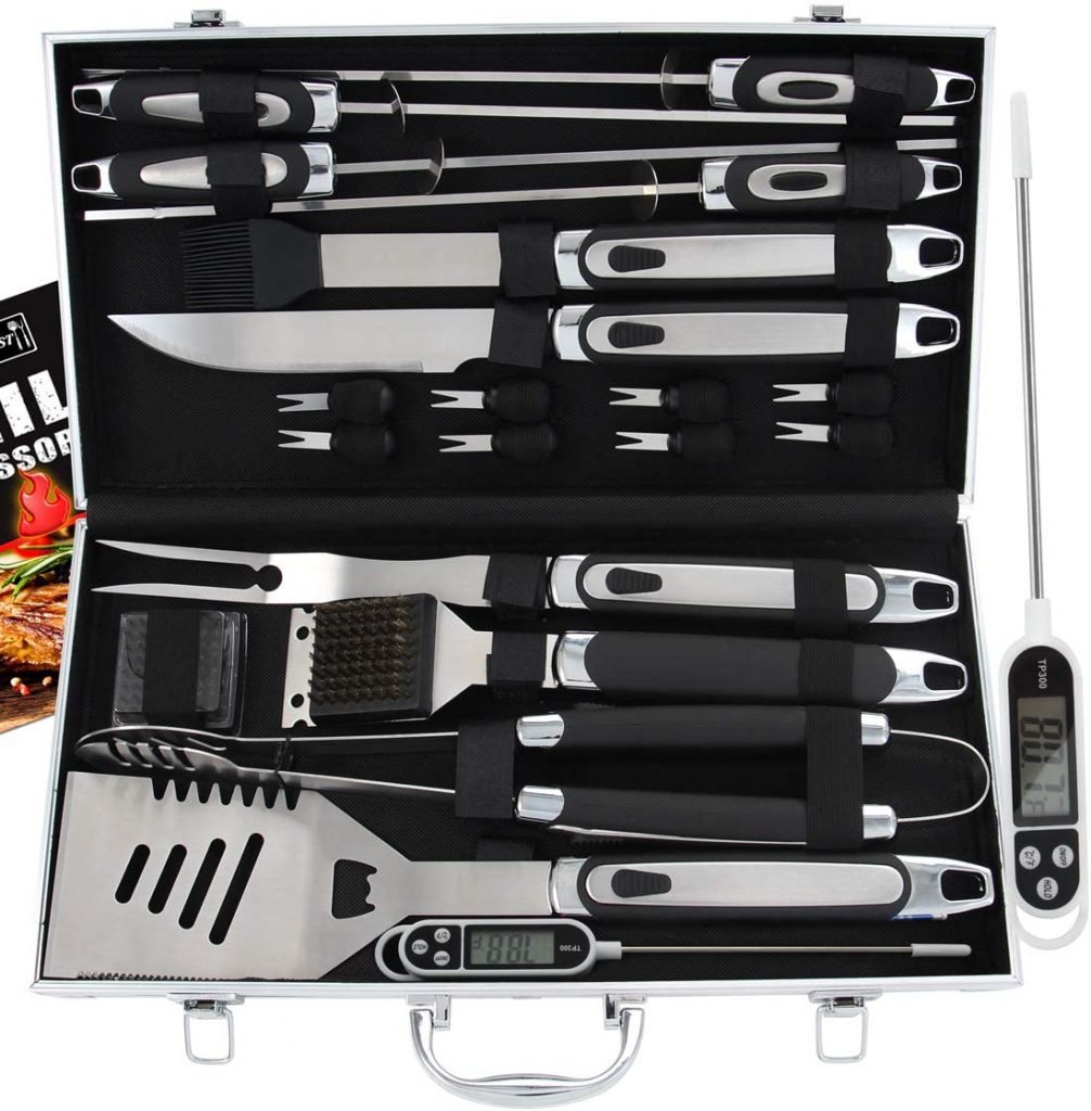 ROMANTICIST 21pc BBQ Grill Accessories Set with Thermometer