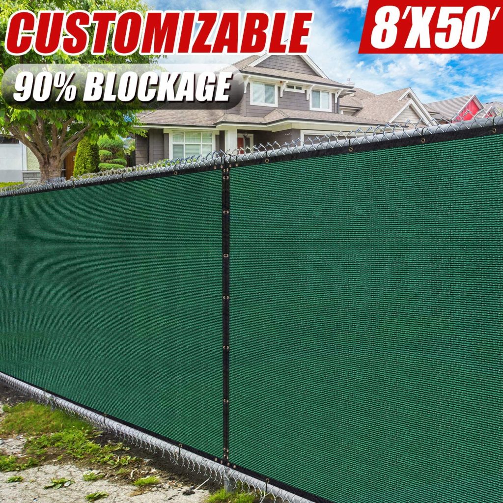 Amgo 8' x 50' Green Fence