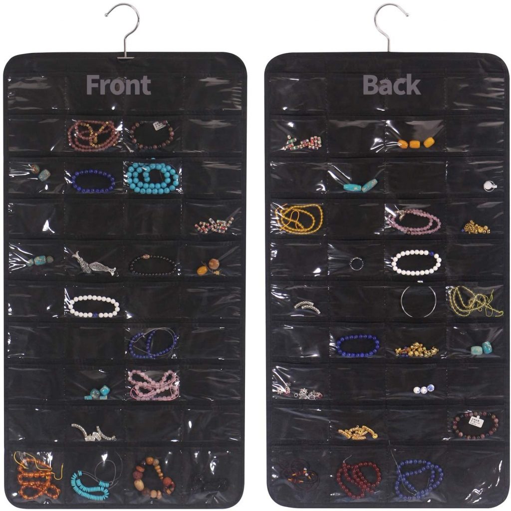 DIOMMELL 80 Pockets Hanging Jewelry Organizer