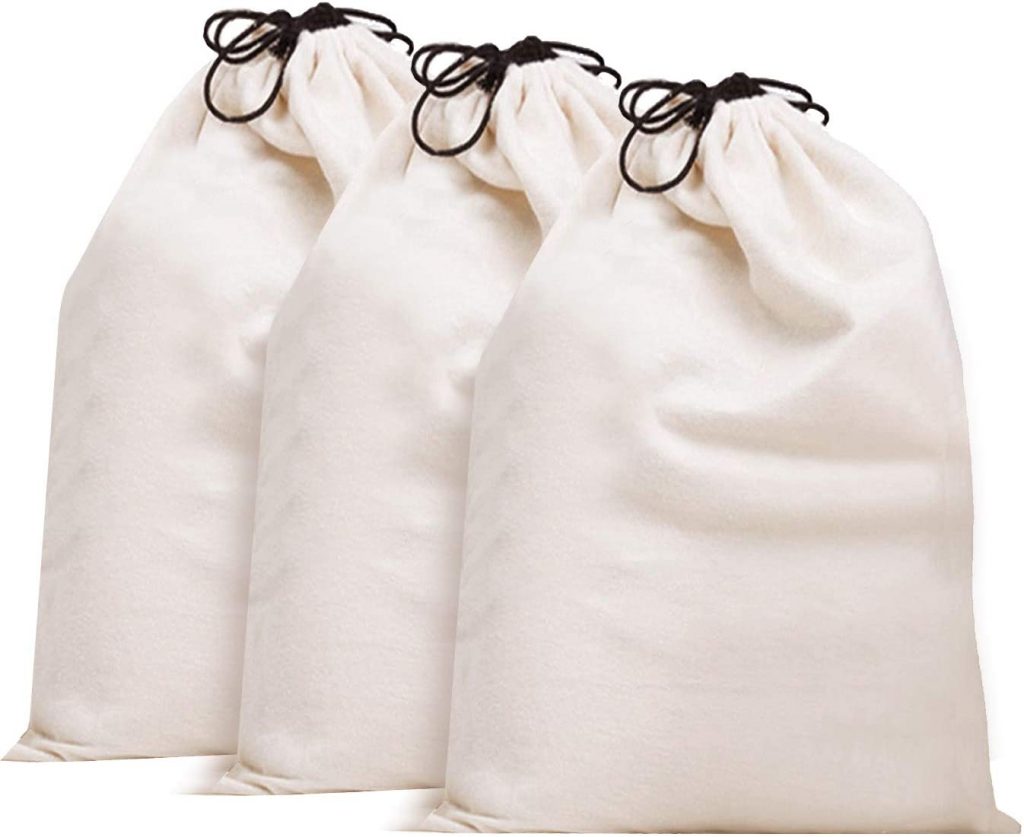 Misslo Cotton Breathable Dust-proof Drawstring Storage Pouch Bag