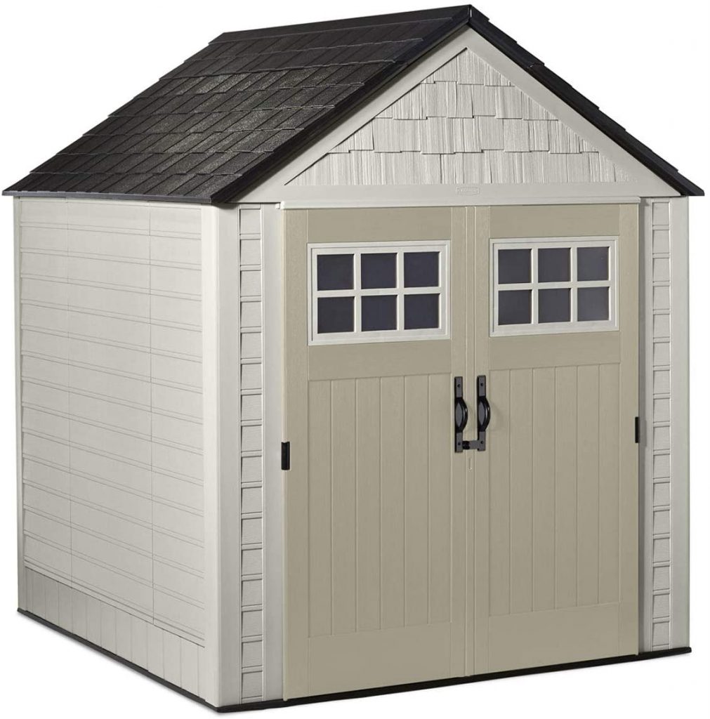 Rubbermaid 7 x 7 Feet Weather Resistant Resin Outdoor Storage Shed
