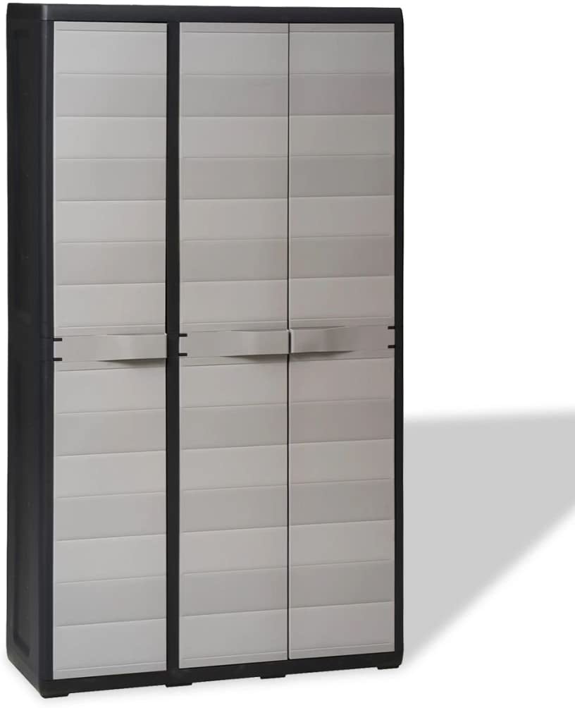 Tidyard Garden Storage Cabinet with 4 Ventilated Adjustable Shelves