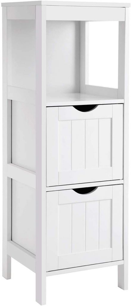 VASAGLE Floor Cabinet Multifunctional Bathroom Storage Organizer Rack Stand