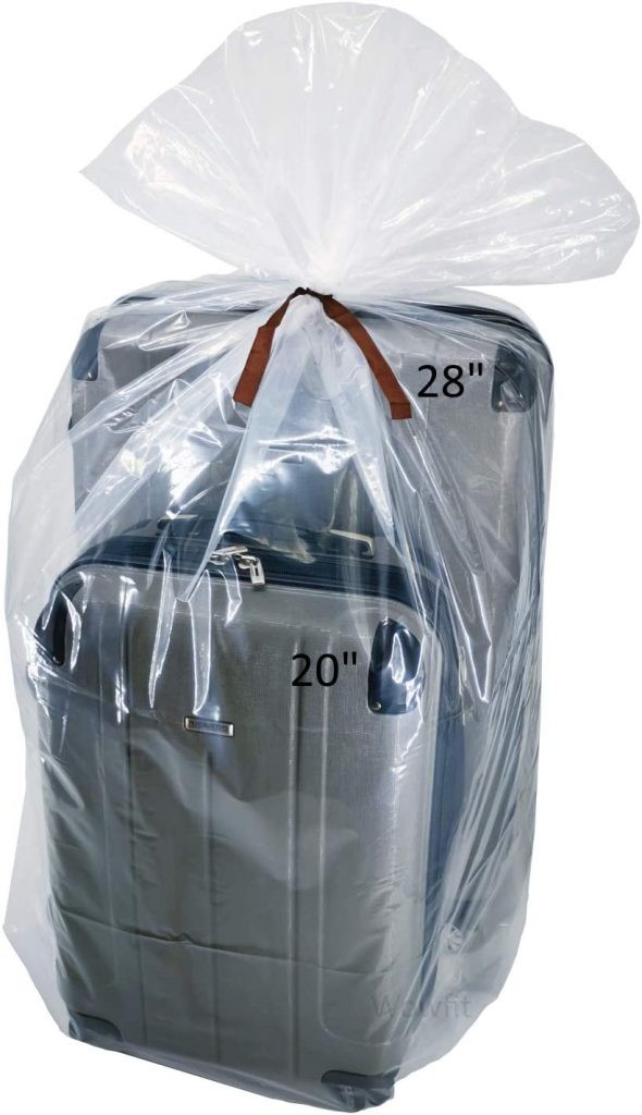 Wowfit 5 CT 40x60 inches Clear Giant Storage Bags Perfect for Dustproof, Moistureproof, Luggage, Suitcase, Comforter, Chair, Kids Bike and More