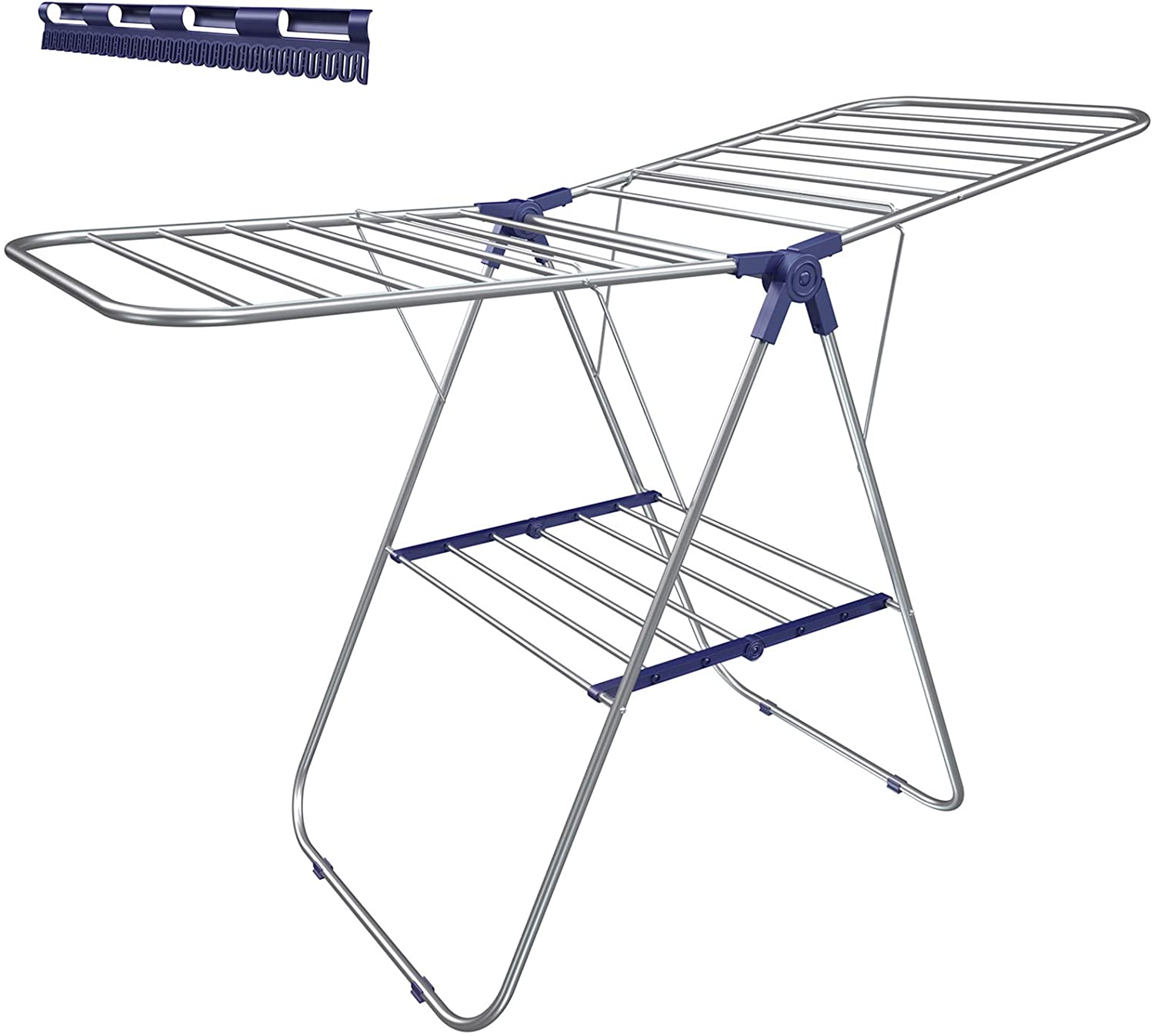 Foldable drying rack made from stainless steel