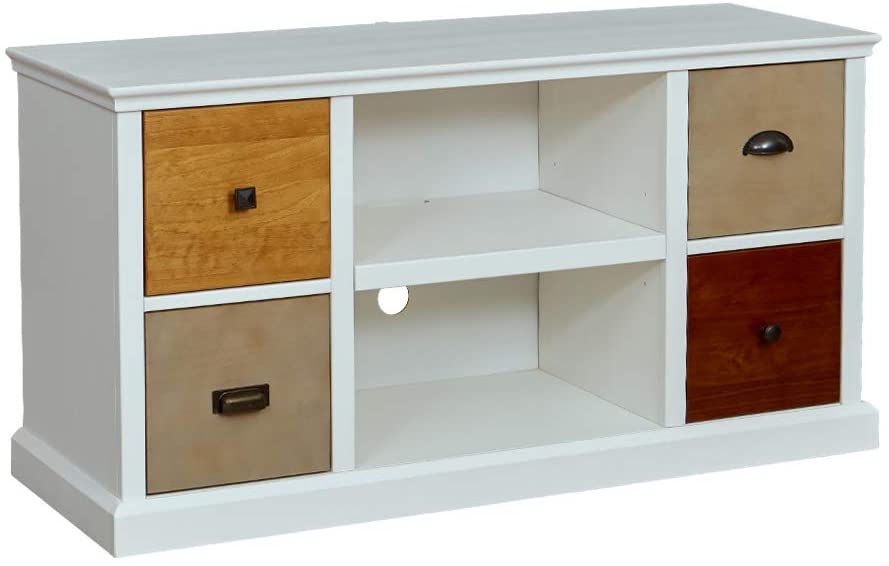  Amazon Brand – Ravenna Home Classic Solid Wood Media Center