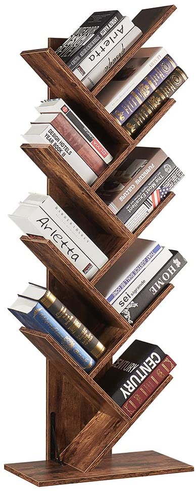 SUPERJARE 9-Shelf Tree Bookshelf