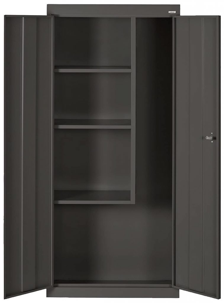  Sandusky Lee VFC1301566-09 Black Steel Janitorial/Supply Cabinet
