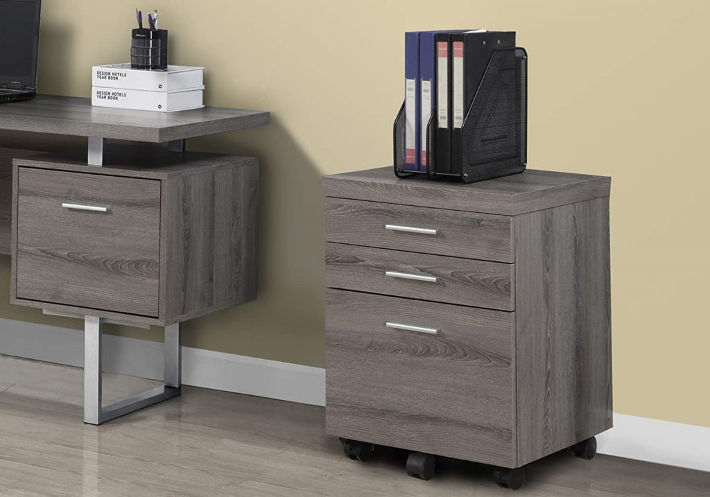  Monarch Specialties 3 Drawer File Cabinet 