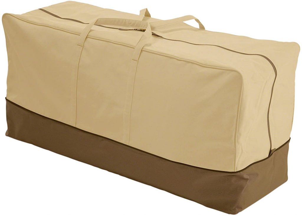 Classic Accessories 78982 Veranda Water-Resistant 45.5 Inch Patio Cushion and Cover Storage Bag