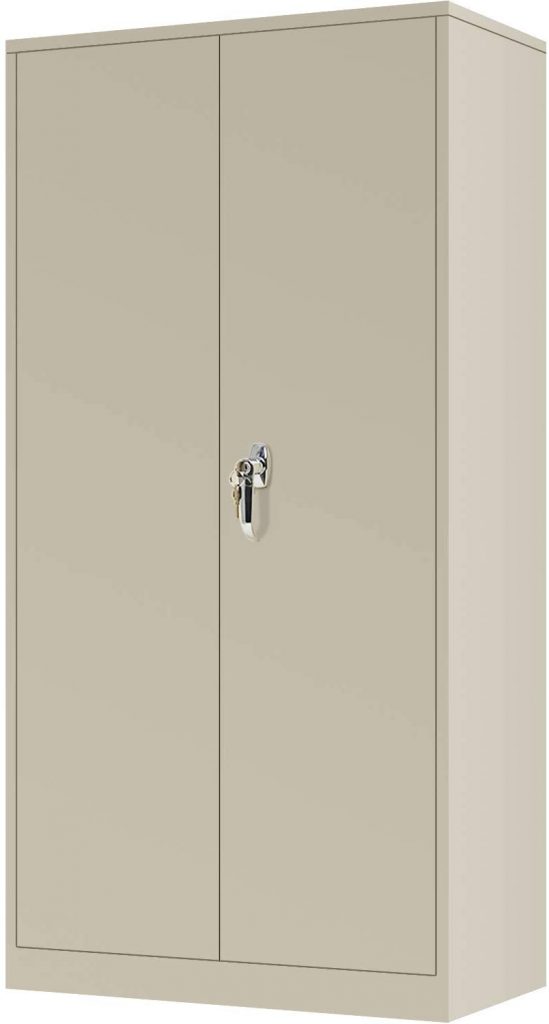 Tall Metal Storage Cabinet Locking Steel Storage Cabinet with 4 Adjustable Shelves