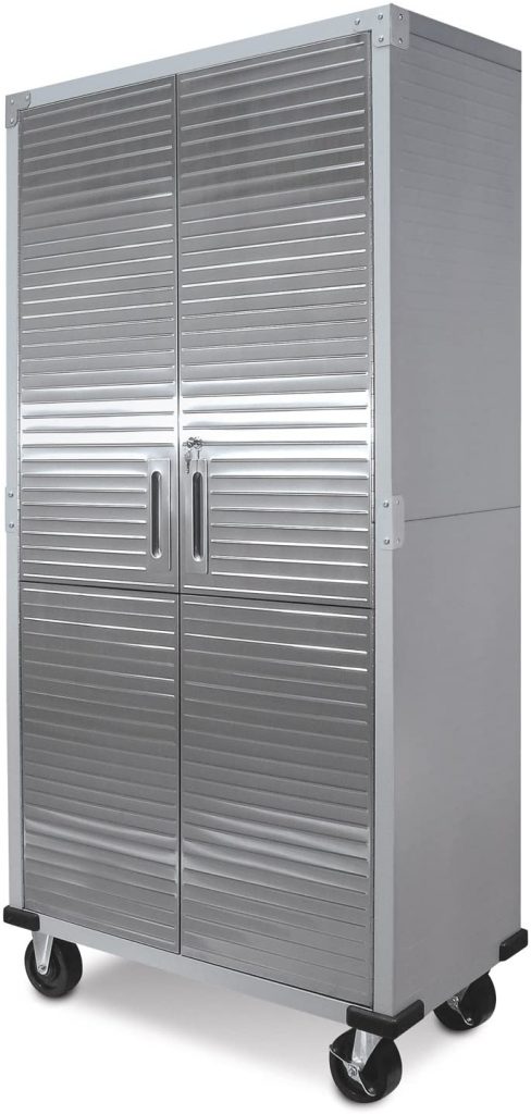 Stainless steel, tall craft cabinet