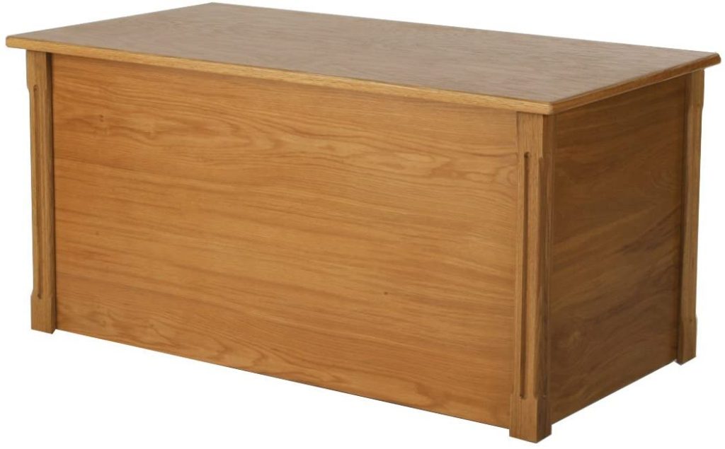  Large Oak Wooden Toy Box and Blanket Chest