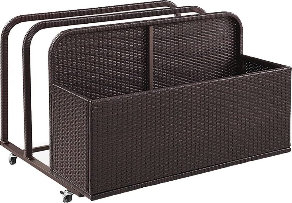  Crosley Furniture CO7303-BR Palm Harbor Outdoor Wicker Rolling Pool Float Caddy