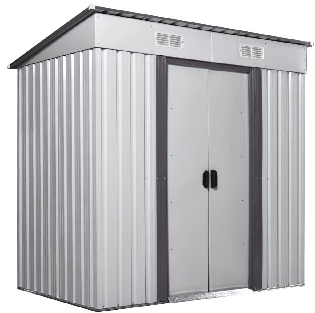  JAXPETY 4' x 6' Large Outdoor Storage Shed Box