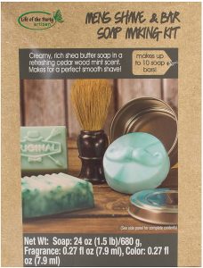Easy men's soap making kit
