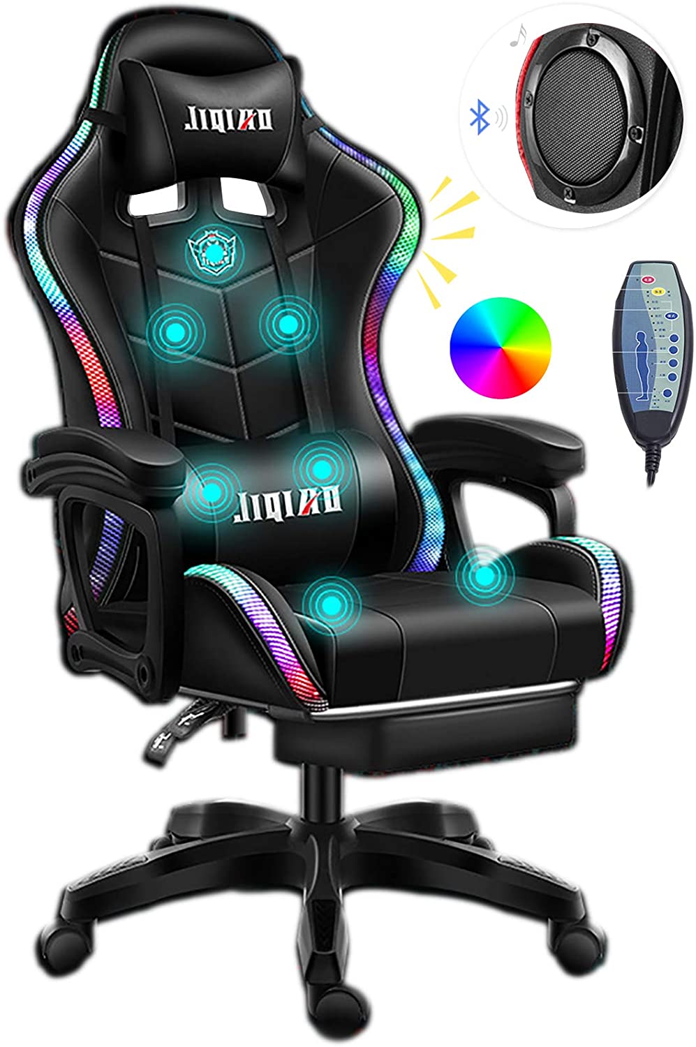 Multi-Accessorized Gaming Chair