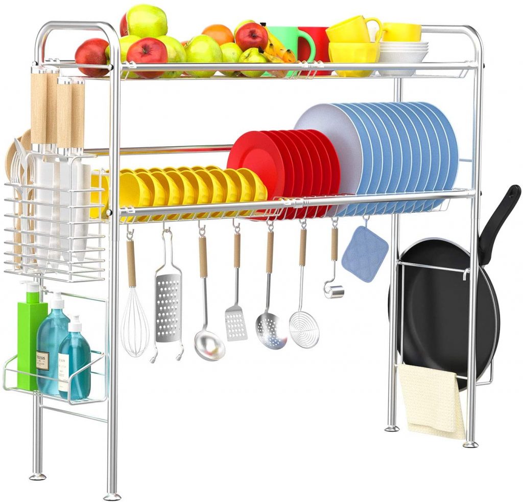 GEANLI Over The Sink Dish Drying Rack