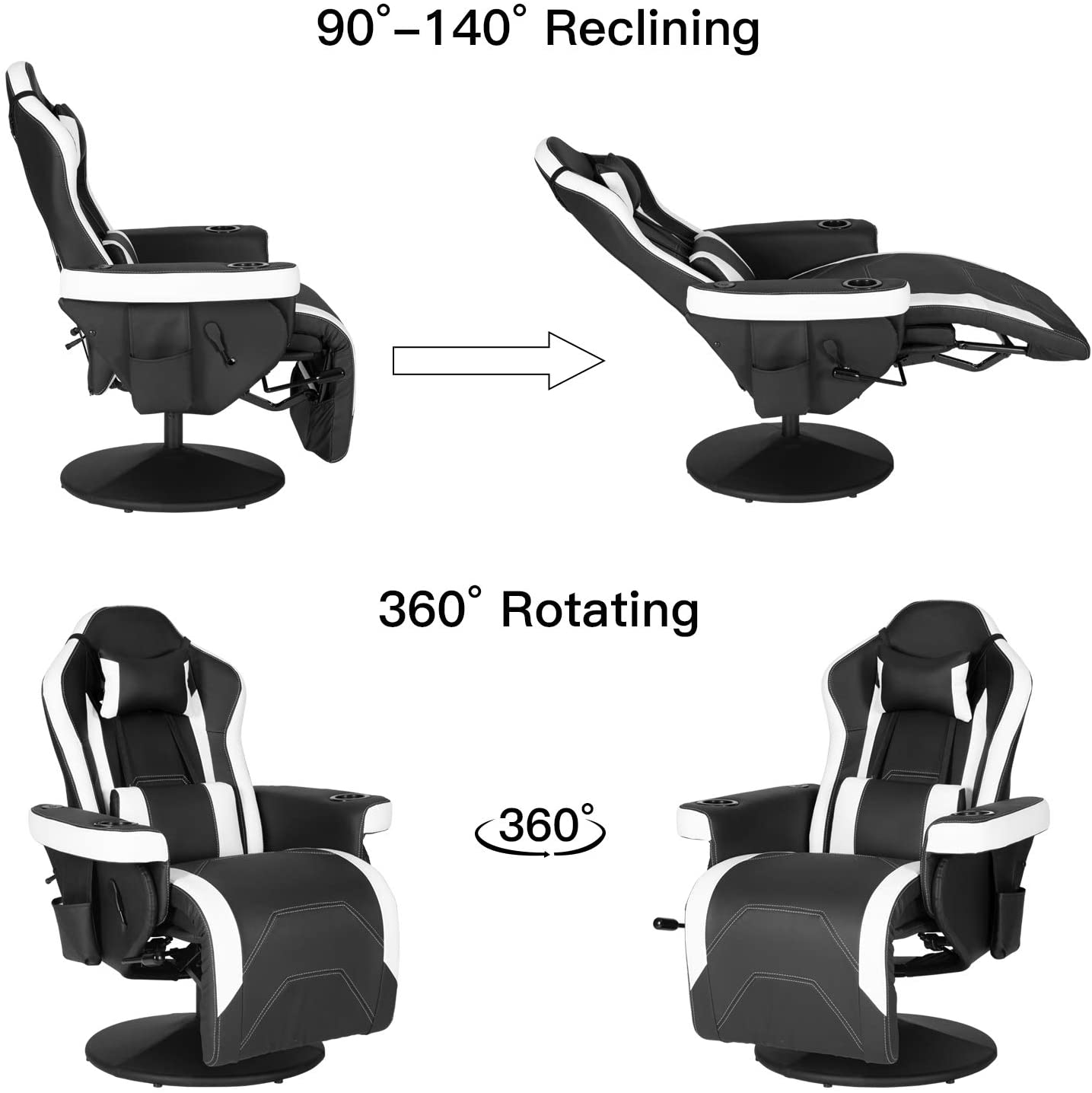 High Back Ergonomic Gaming Recliner Chair