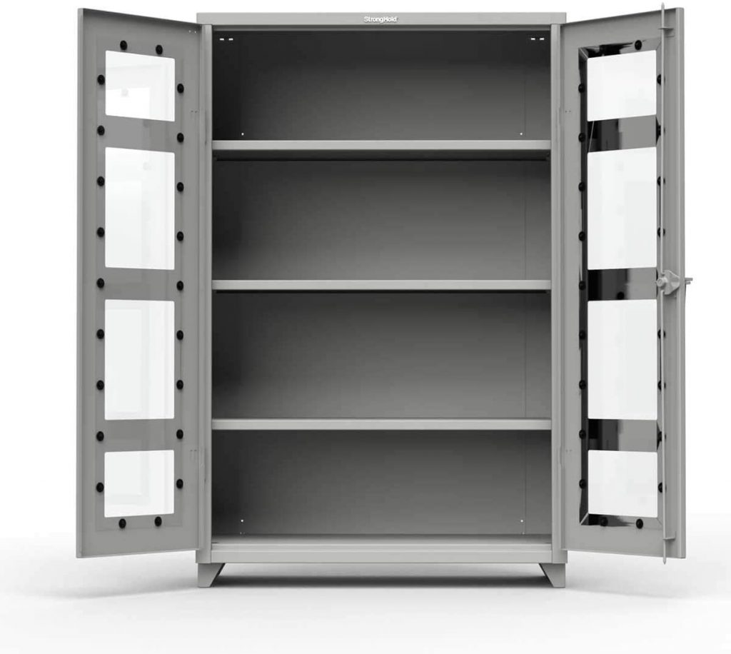 Strong Hold Secure Storage Cabinet with Clearview Doors