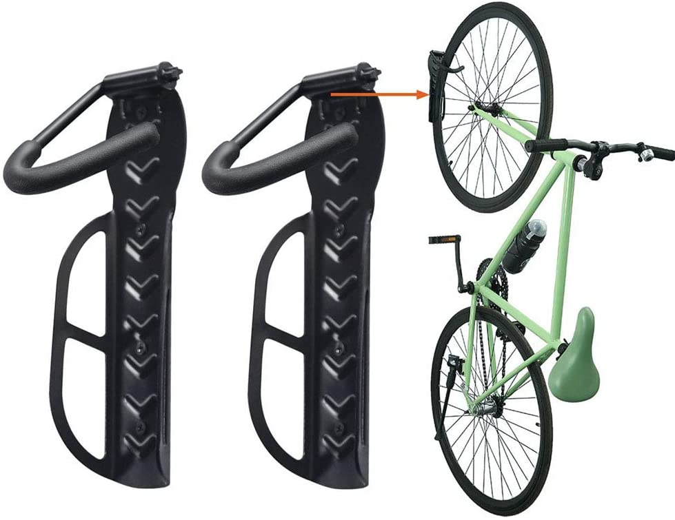  Wallmaster Bike Rack Garage Wall Mount Bicycles 2-Pack Storage System Vertical Bike Hook for Indoor