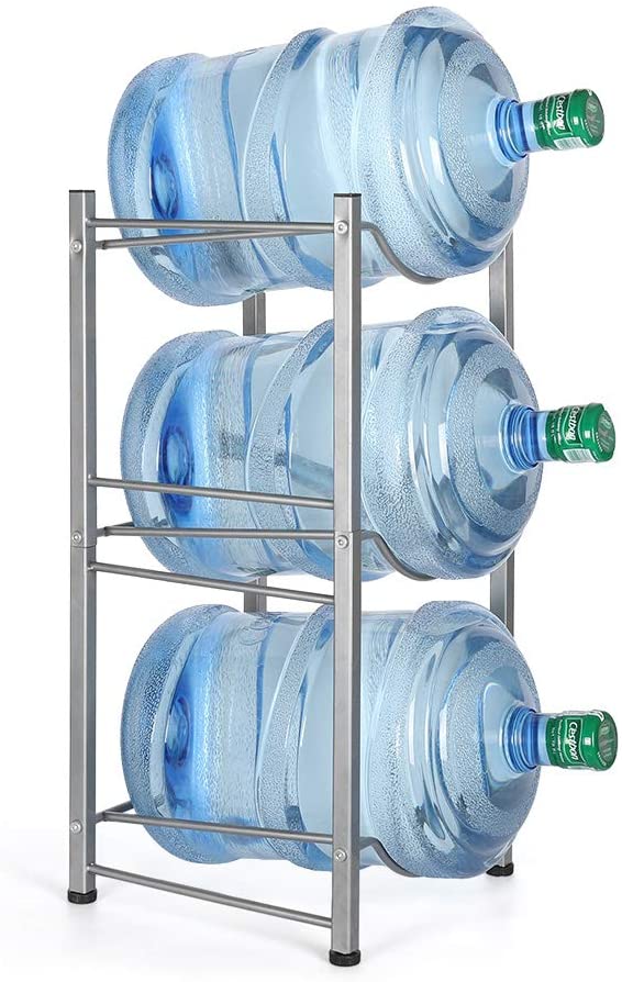  Water Cooler Jug Rack, 3-Tier Water Bottle Storage Rack