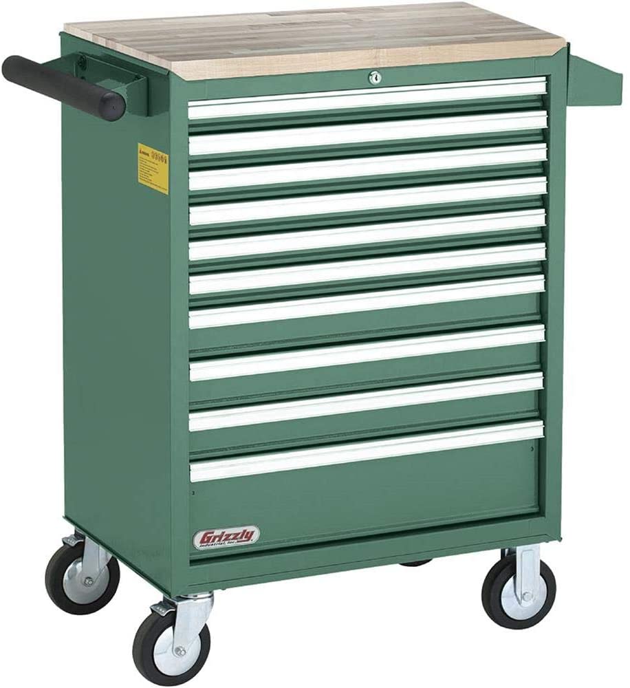  Grizzly Industrial H7730-10 Drawer Rolling Tool Cabinet
