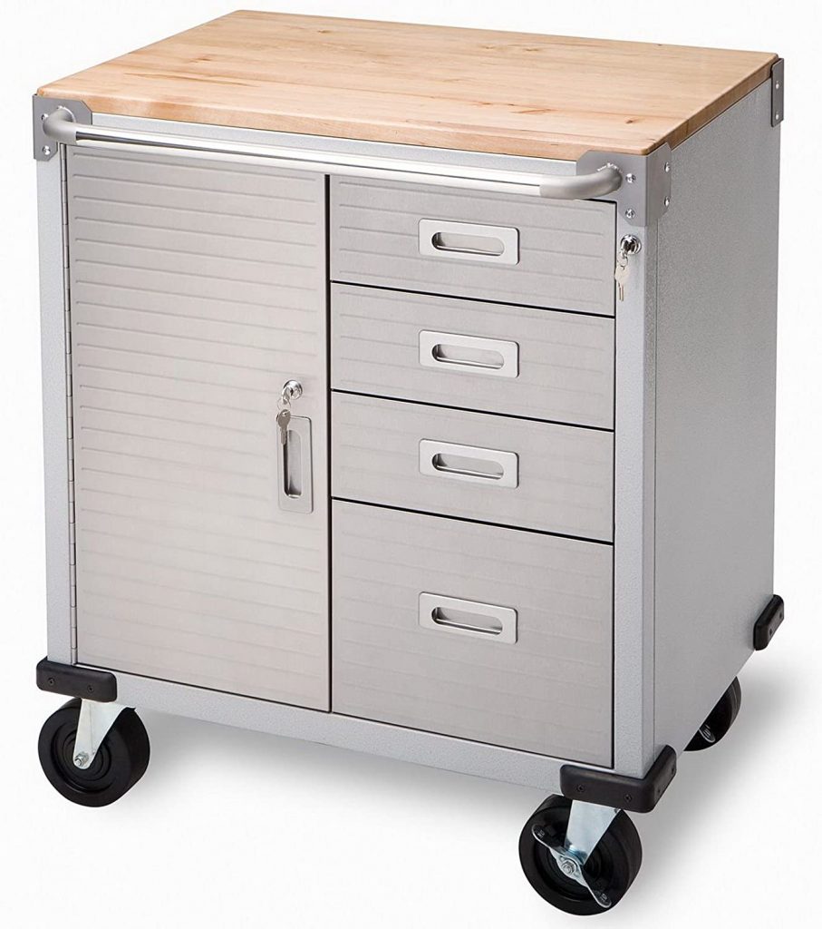  Seville Classics UltraHD Rolling Storage Cabinet with Drawers 