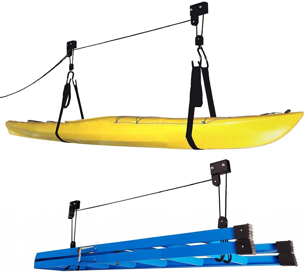  1004 Kayak Hoist Lift Garage Storage Canoe Hoists 125 lb Capacity