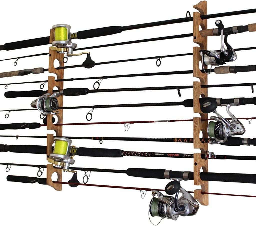  Rush Creek Creations Fishing Rod/Pole Storage Wall/Ceiling Rack