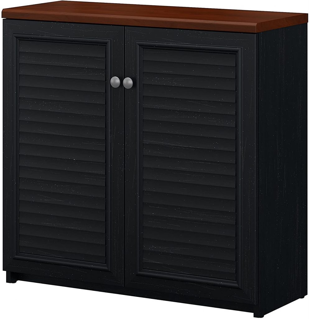 Bush Furniture Fairview Small Storage Cabinet with Doors 