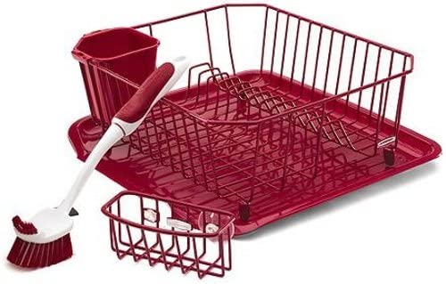 Rubbermaid Antimicrobial Colorful Dish Rack