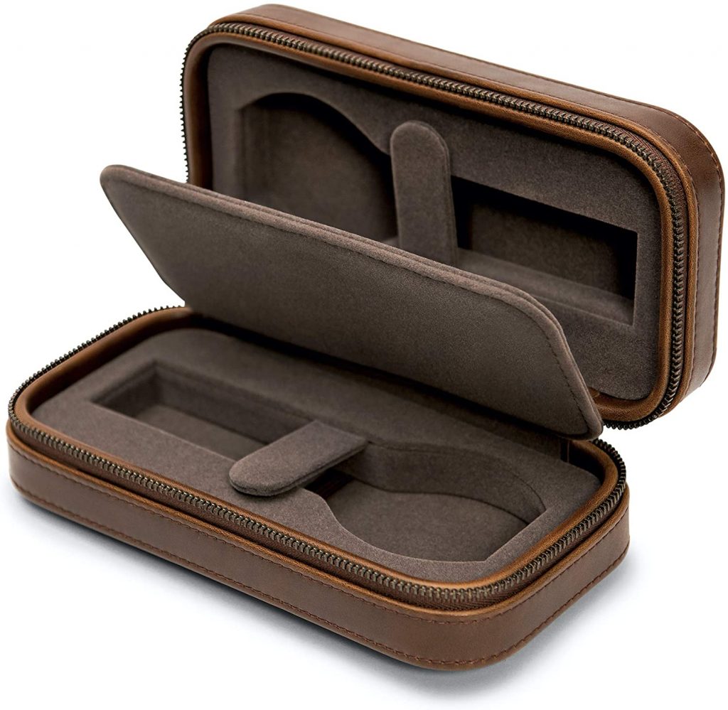 TAWBURY 2 Watch Travel Case for Men Leather