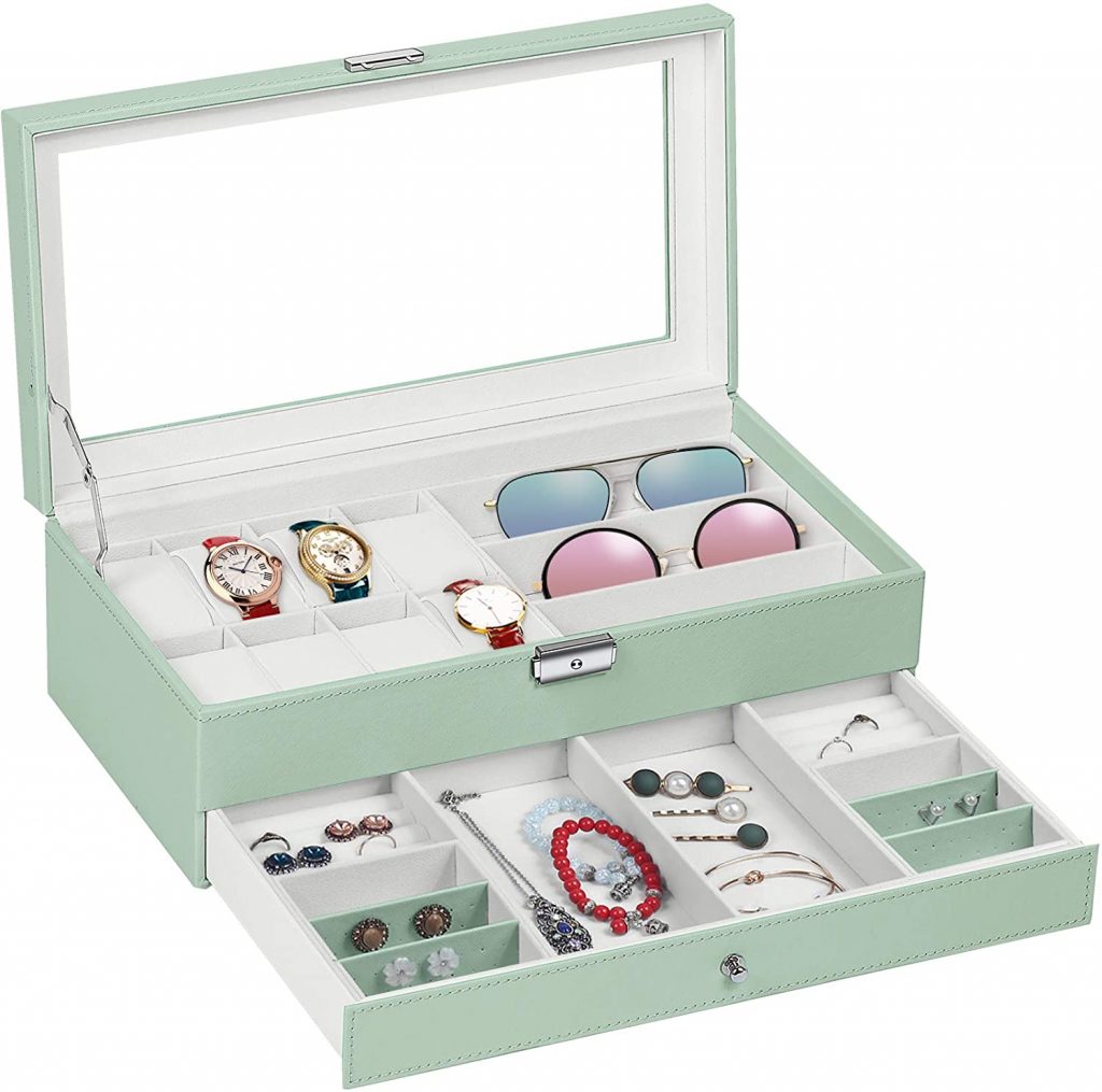 TomCare Upgraded Watch Box Watch Case